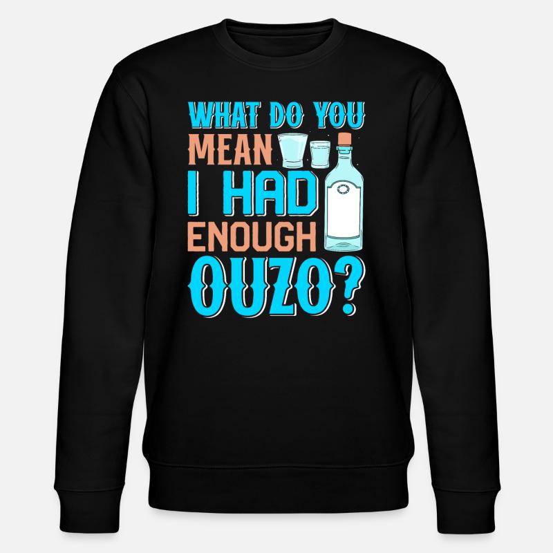 Greece Ouzo - Stanley/Stella CHANGER Unisex Organic Sweatshirt - black