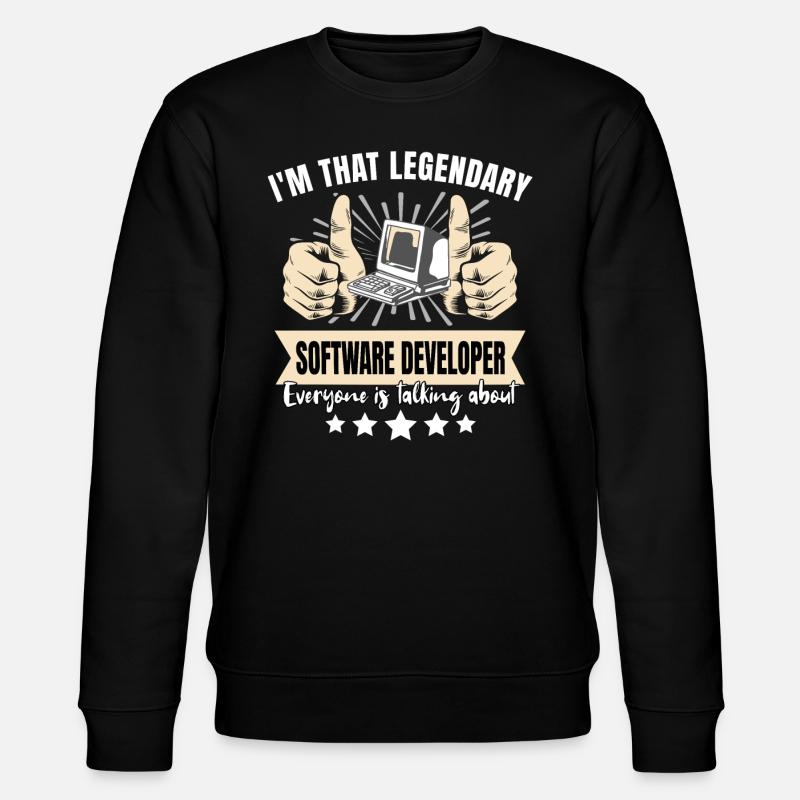 Legendärer Software Entwickler - Stanley/Stella Unisex Bio-Sweatshirt CHANGER  - Schwarz