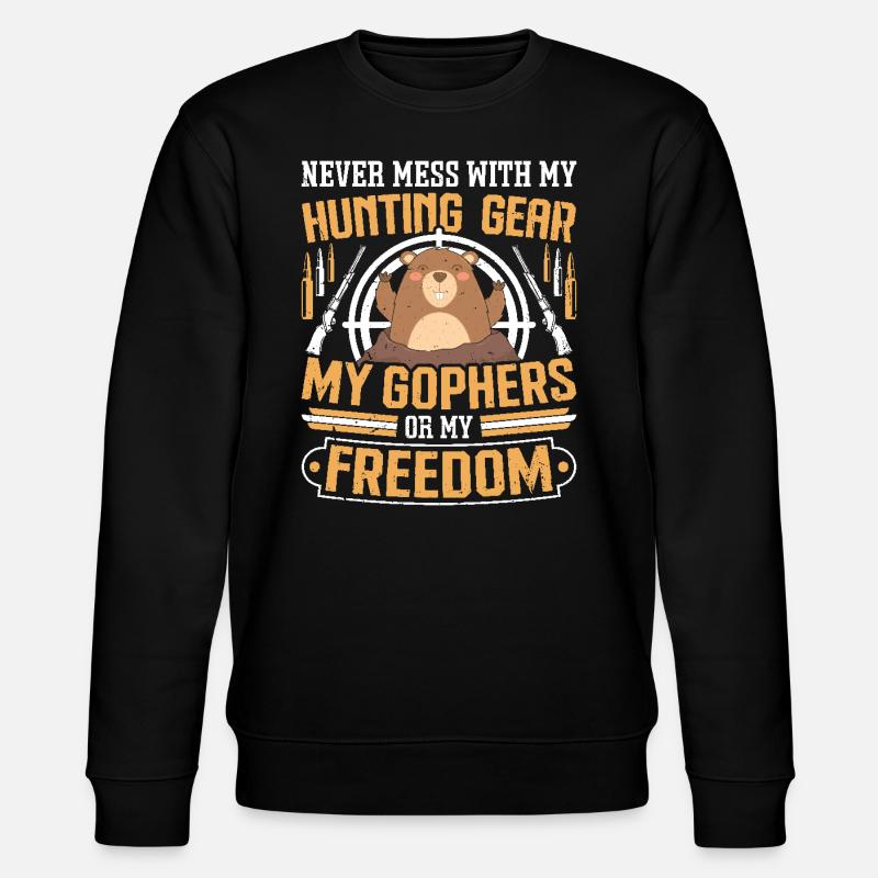 Marmotte, Chasseur, Chasse - Sweat bio CHANGER Stanley/Stella Unisexe - noir