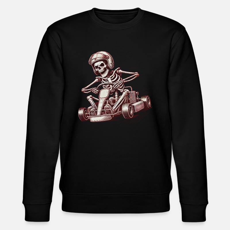 Skeleton Go-Kart Retro Adventure - Sweat bio CHANGER Stanley/Stella Unisexe - noir