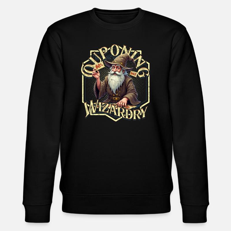 Couponing Coupon Couponing Wizardry - Stanley/Stella CHANGER Unisex Organic Sweatshirt - black