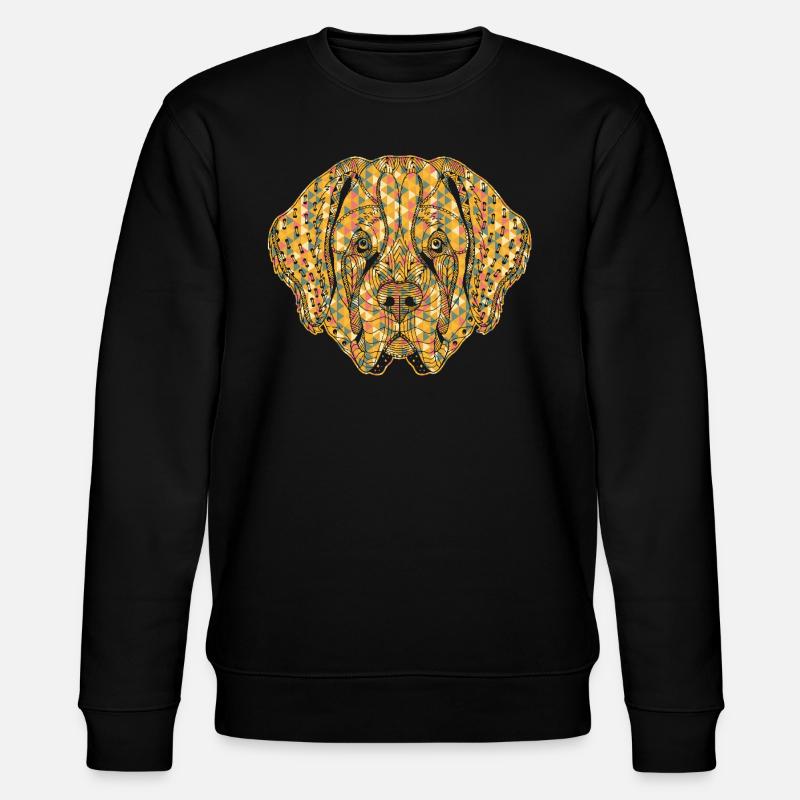 Saint Bernard Geometric - Stanley/Stella CHANGER Unisex Organic Sweatshirt - black