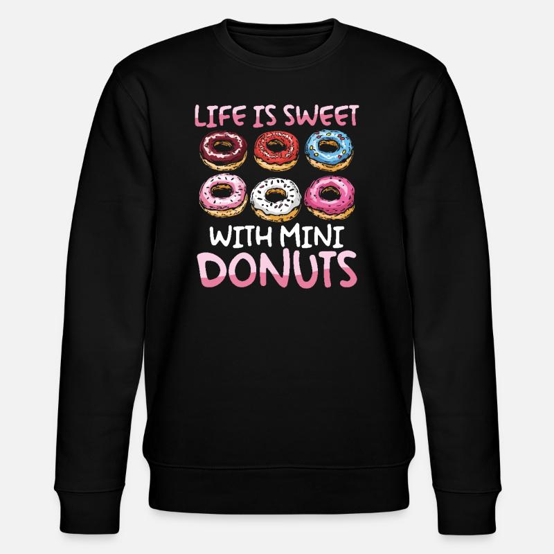 Donuts Donut - Stanley/Stella CHANGER Unisex Organic Sweatshirt - black