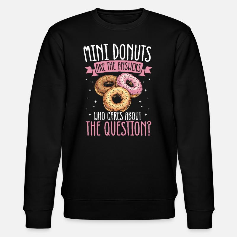 Donuts Donut - Stanley/Stella Unisex Bio-Sweatshirt CHANGER  - Schwarz