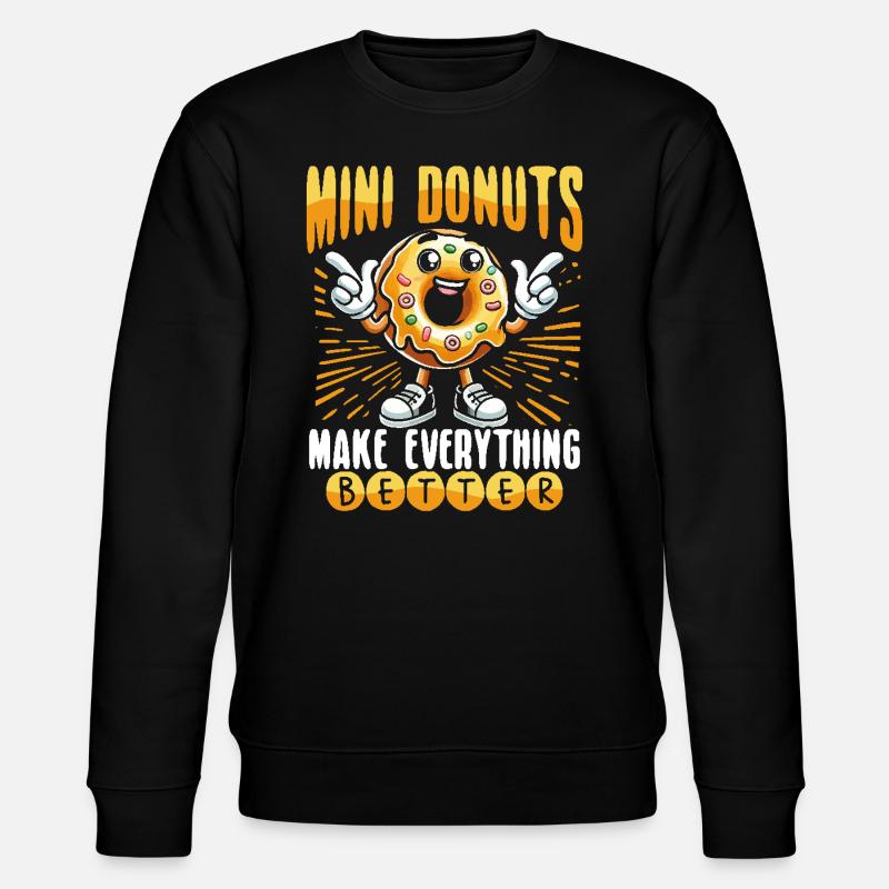 Donuts Donut - Stanley/Stella Unisex Bio-Sweatshirt CHANGER  - Schwarz