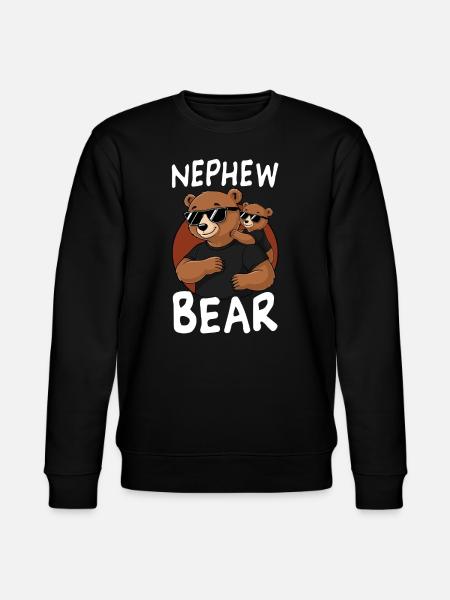 Nephew Bear - Stanley/Stella CHANGER Unisex Organic Sweatshirt - black
