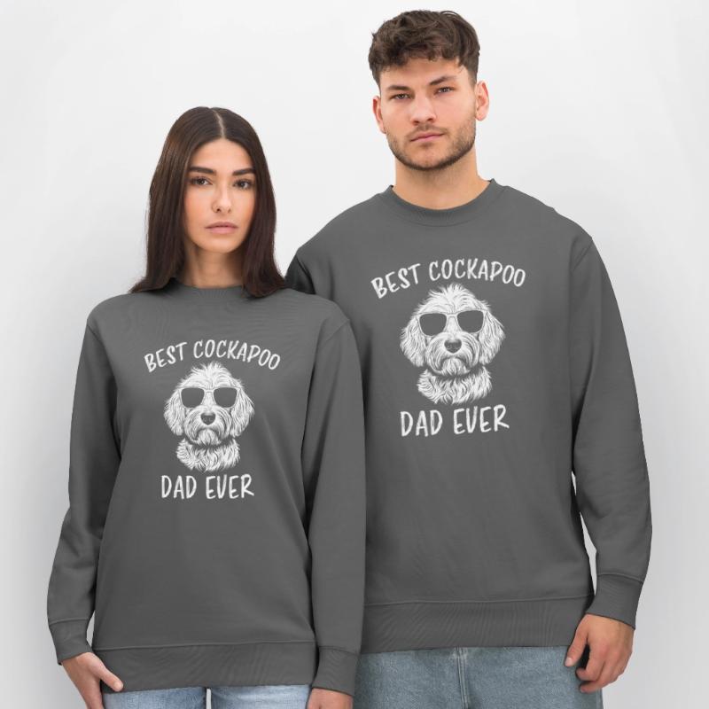 Cockapoo Saying Dad Funny Cockapoo Gift Stanley/Stella CHANGER Unisex Organic Sweatshirt