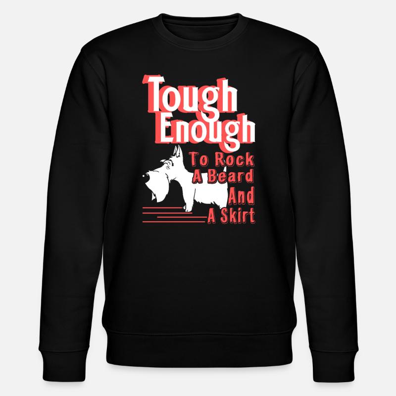 Scottish Terrier Tough Enough - Stanley/Stella CHANGER Unisex Organic Sweatshirt - black