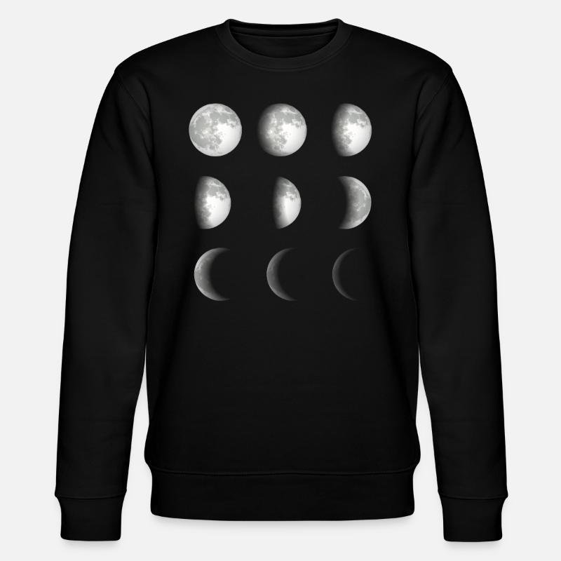 Phases de lune espace - Sweat bio CHANGER Stanley/Stella Unisexe - noir