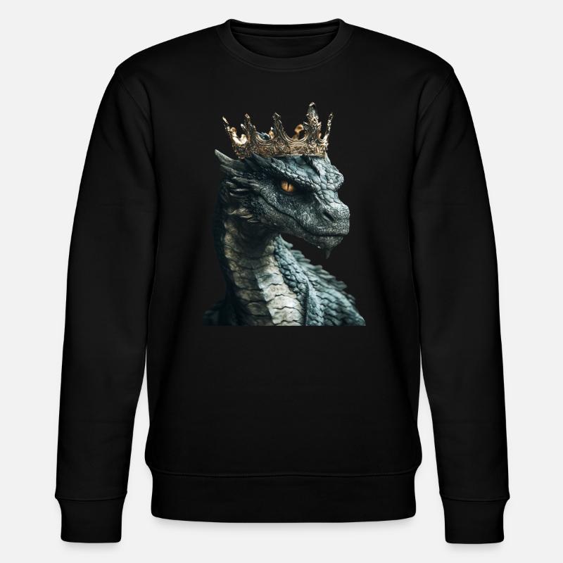 Drachen - Stanley/Stella Unisex Bio-Sweatshirt CHANGER  - Schwarz