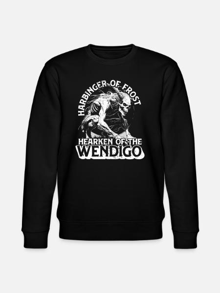 Wendigo Kryptide Cryptid - Stanley/Stella CHANGER Unisex Organic Sweatshirt - black