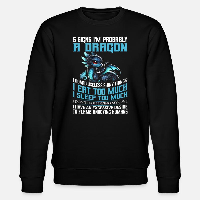 Dragon Créatures Dragon Médiéval - Sweat bio CHANGER Stanley/Stella Unisexe - noir