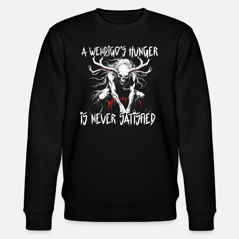 Wendigo Kryptide Cryptid - Stanley/Stella Unisex Bio-Sweatshirt CHANGER - Schwarz