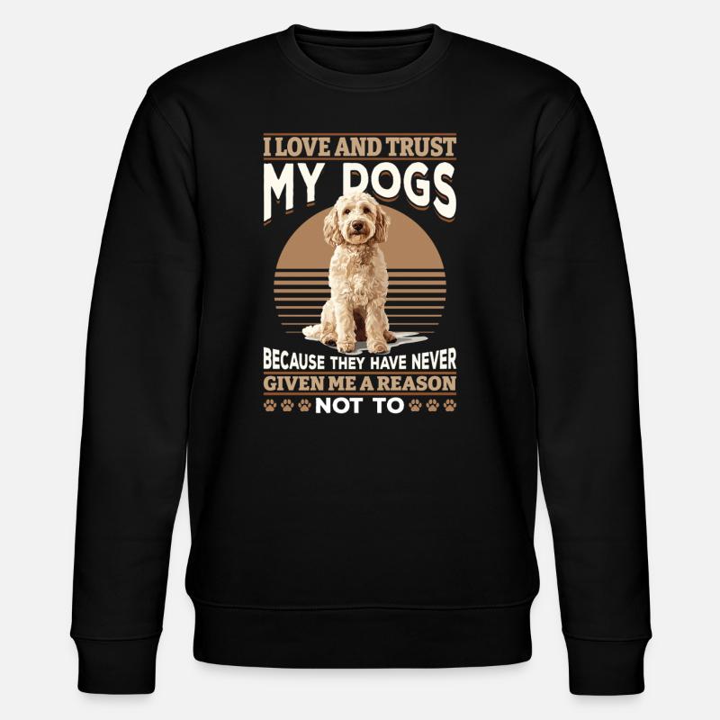 Propriétaire de chien Goldendoodle - Sweat bio CHANGER Stanley/Stella Unisexe - noir