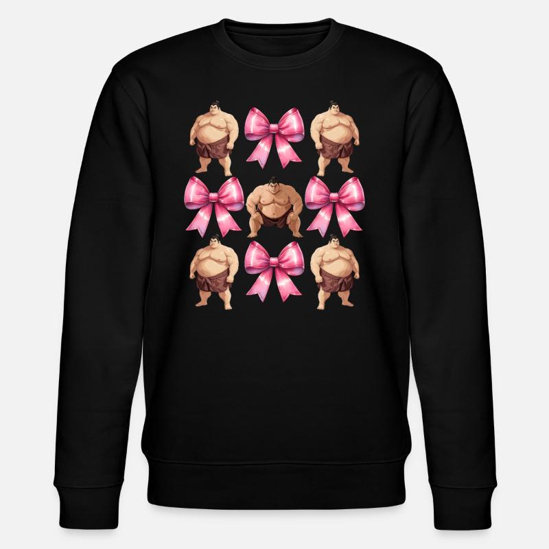 Kokette Bogen Sumo-Ringen Japanischer Sumo-Ringer - Stanley/Stella Unisex Bio-Sweatshirt CHANGER - Schwarz