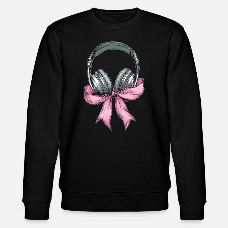 Coquette Bow Tontechniker Tontechniker - Stanley/Stella Unisex Bio-Sweatshirt CHANGER  - Schwarz