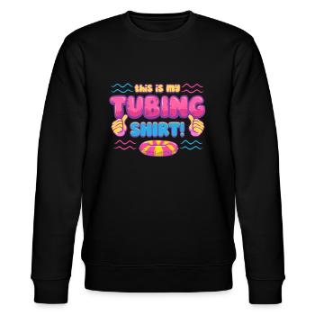River Tubing Inner Tubing Bumper - Stanley/Stella CHANGER Unisex Organic Sweatshirt - black - Front - Nik (191cm) & Marisol (170cm)