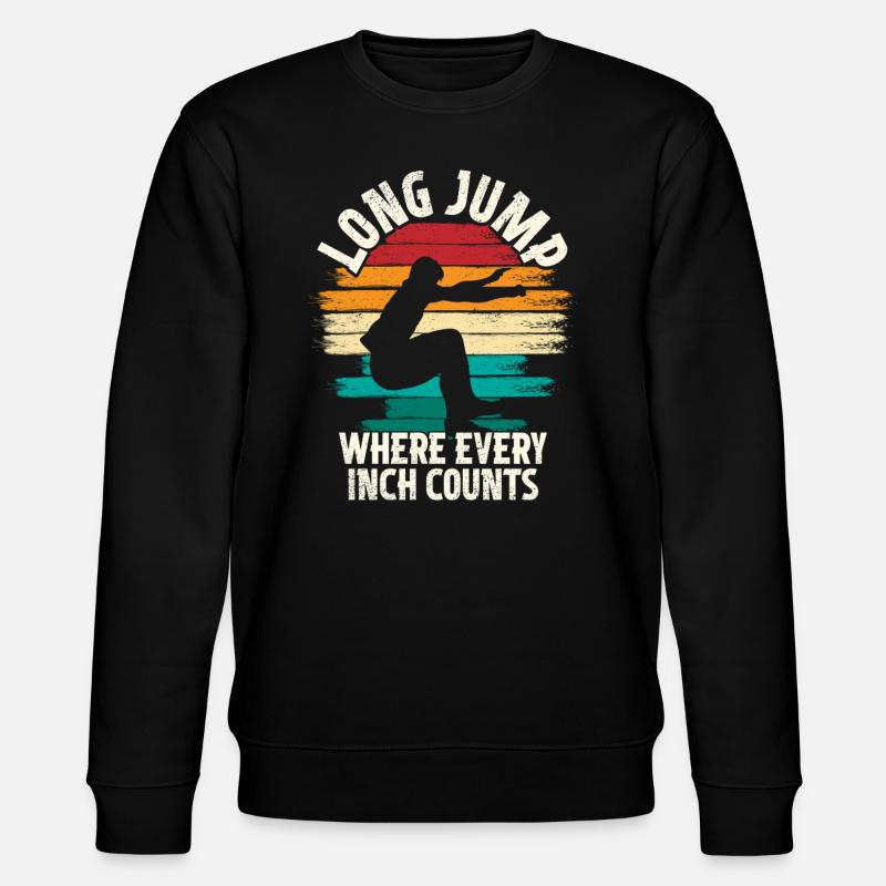 Long Jump Long Jump - Stanley/Stella CHANGER Unisex Organic Sweatshirt - black