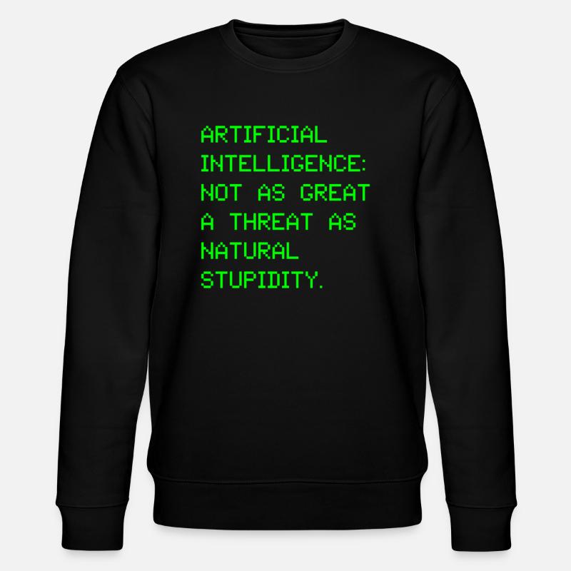 Artificial intelligence artificial intelligence - Stanley/Stella CHANGER Unisex Organic Sweatshirt - black
