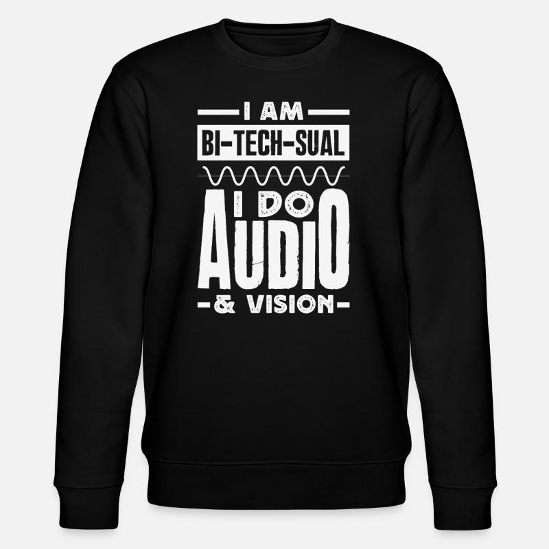 Lustiger Audiovisueller Techniker AV Tec - Stanley/Stella Unisex Bio-Sweatshirt CHANGER - Schwarz
