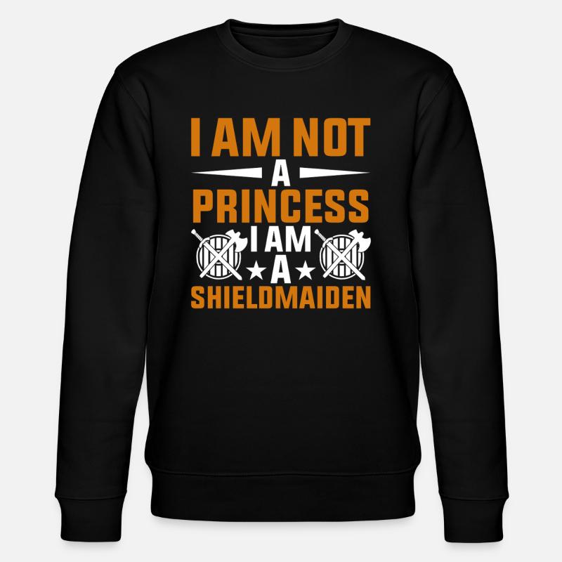 Shieldmaiden Lagertha Germanische Kriegerin - Stanley/Stella Unisex Bio-Sweatshirt CHANGER  - Schwarz
