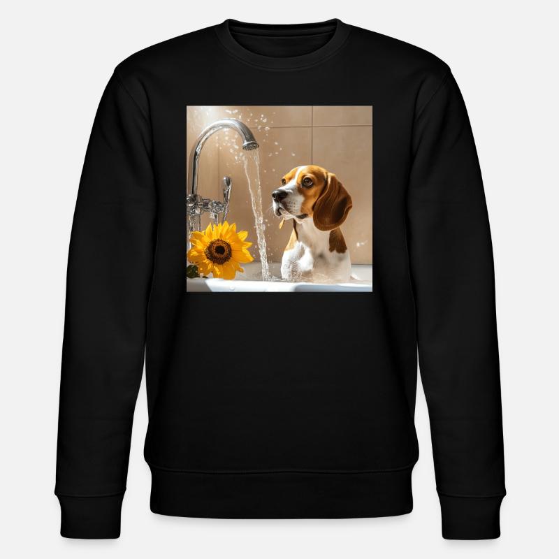 Beagle - Stanley/Stella Unisex Bio-Sweatshirt CHANGER  - Schwarz