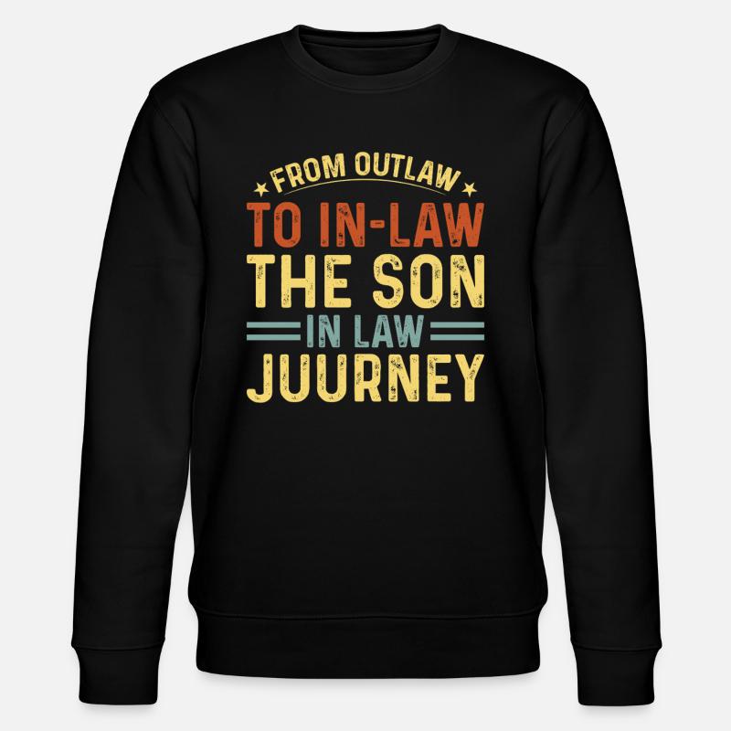 Fils préféré : père, mère, belle-mère - Sweat bio CHANGER Stanley/Stella Unisexe - noir