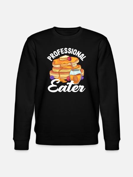 Pancakes Lovers Professional Eater - Stanley/Stella CHANGER Unisex Organic Sweatshirt - black