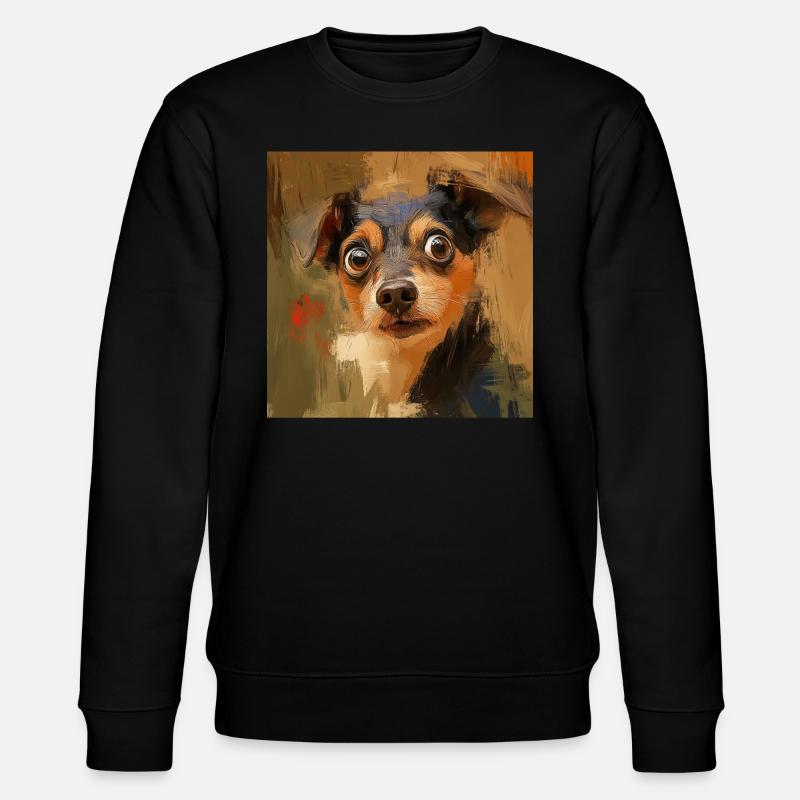 Hund - Stanley/Stella Unisex Bio-Sweatshirt CHANGER  - Schwarz