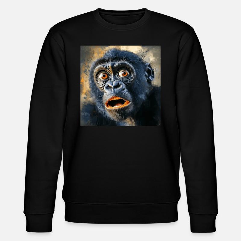 Gorilla - Stanley/Stella Unisex Bio-Sweatshirt CHANGER - Schwarz
