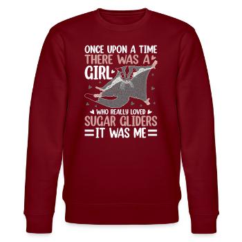 Sugar glider - Stanley/Stella CHANGER Unisex Organic Sweatshirt - burgundy - Front - Nik (191cm) & Marisol (170cm)