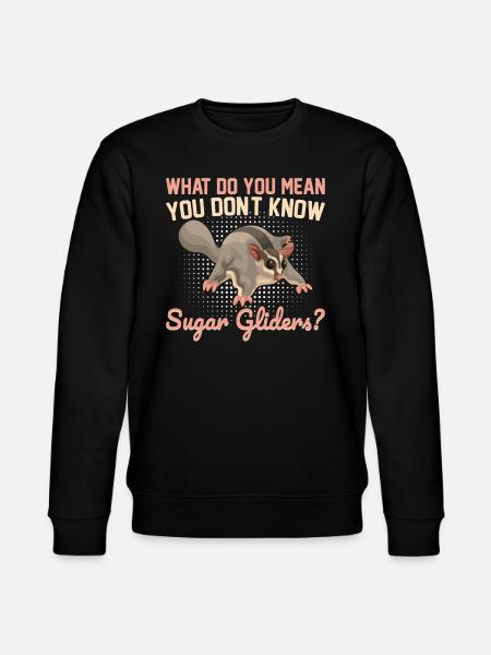Sugar glider - Stanley/Stella CHANGER Unisex Organic Sweatshirt - black