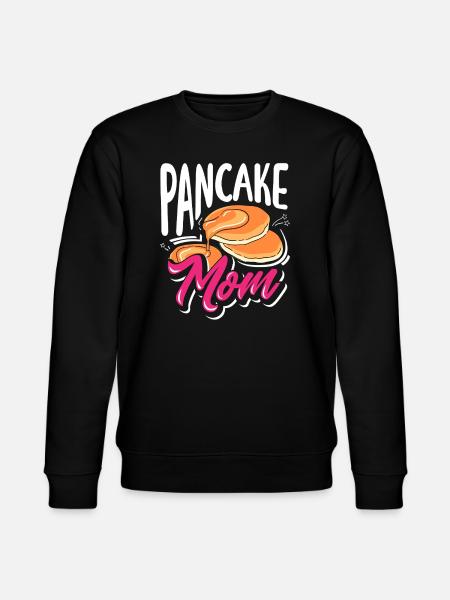 Pancakes Mom Breakfast Love - Stanley/Stella CHANGER Unisex Organic Sweatshirt - black