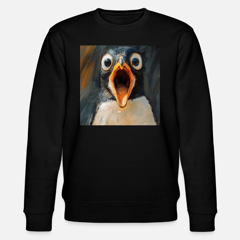 Pinguin - Stanley/Stella Unisex Bio-Sweatshirt CHANGER  - Schwarz