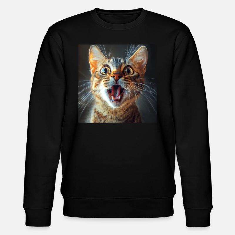 Bengalen - Stanley/Stella Unisex Bio-Sweatshirt CHANGER  - Schwarz