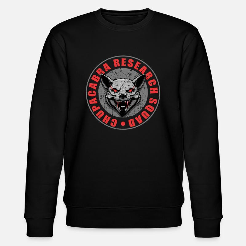 Chupacabra Reseach Squad - Stanley/Stella Unisex Bio-Sweatshirt CHANGER  - Schwarz