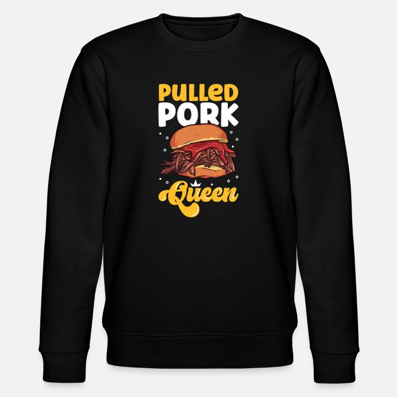 Pulled Pork Sandwich Queen - Stanley/Stella Unisex Bio-Sweatshirt CHANGER  - Schwarz