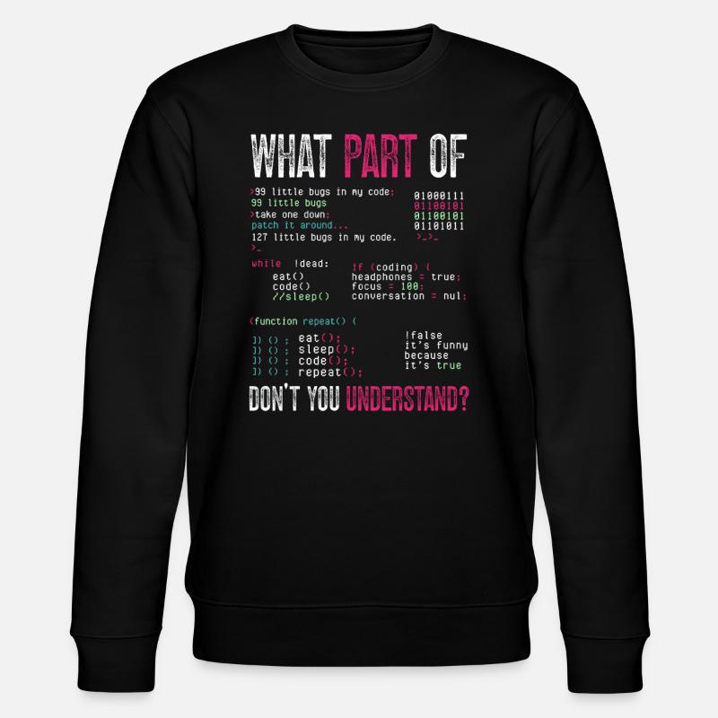 Programmierer Computercodierungssoftwareentwickler - Stanley/Stella Unisex Bio-Sweatshirt CHANGER  - Schwarz