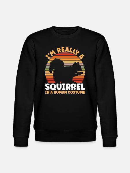 Eichhörnchen Kostüm - Stanley/Stella Unisex Bio-Sweatshirt CHANGER  - Schwarz