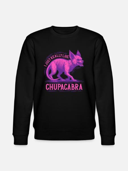 Chupacabra Kryptid Kryptozoologie - Stanley/Stella Unisex Bio-Sweatshirt CHANGER - Schwarz