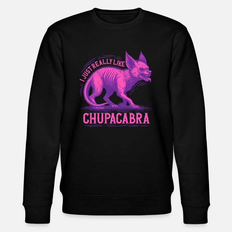 Chupacabra Kryptid Kryptozoologie - Stanley/Stella Unisex Bio-Sweatshirt CHANGER - Schwarz