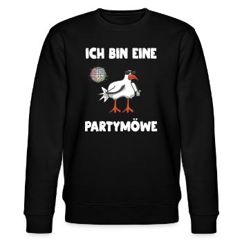 Feiern gehen Diskothek - Stanley/Stella Unisex Bio-Sweatshirt CHANGER  - Schwarz - Vorne - Nik (191cm) & Marisol (170cm)