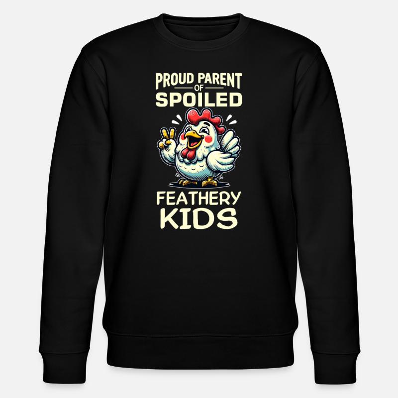 Chicken Chickens - Stanley/Stella CHANGER Unisex Organic Sweatshirt - black