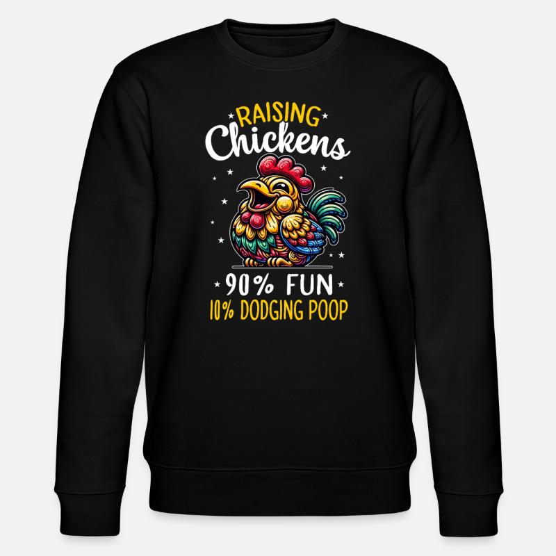 Poulets Poulets - Sweat bio CHANGER Stanley/Stella Unisexe - noir