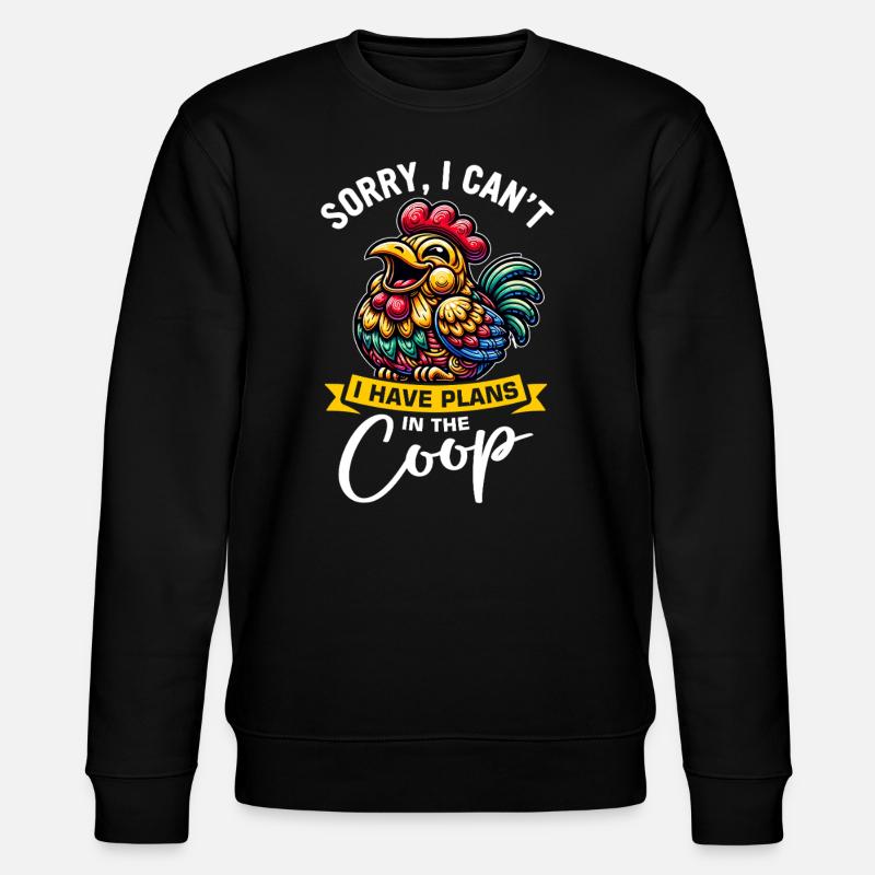 Chicken Chickens - Stanley/Stella CHANGER Unisex Organic Sweatshirt - black