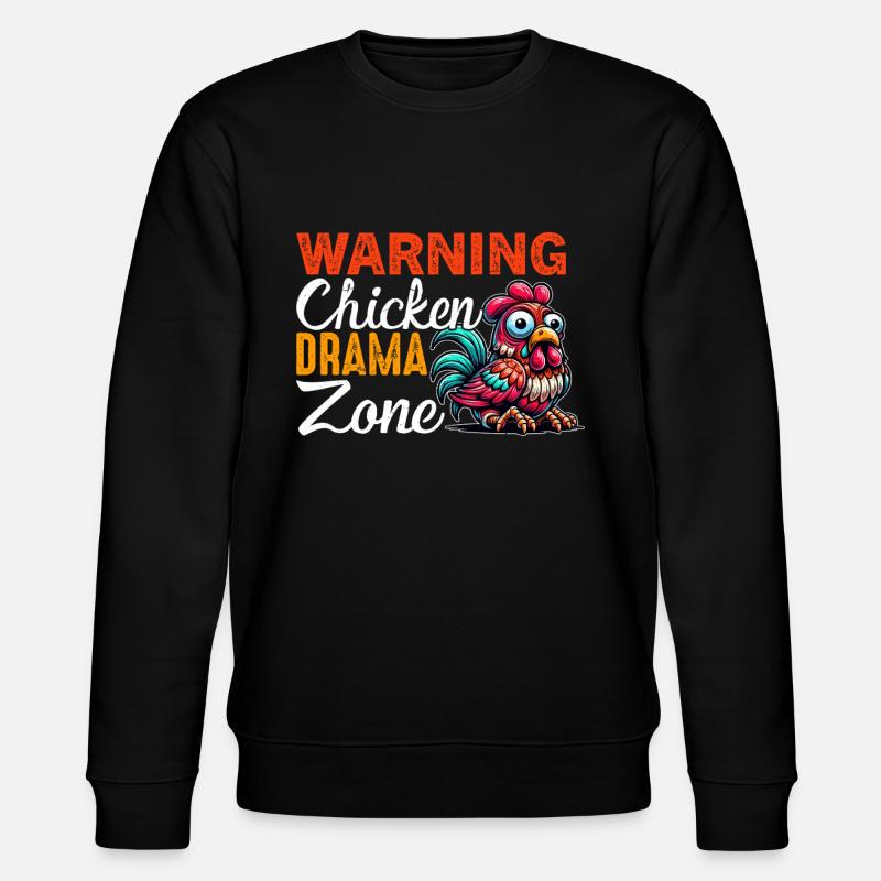 Chicken Chickens - Stanley/Stella CHANGER Unisex Organic Sweatshirt - black