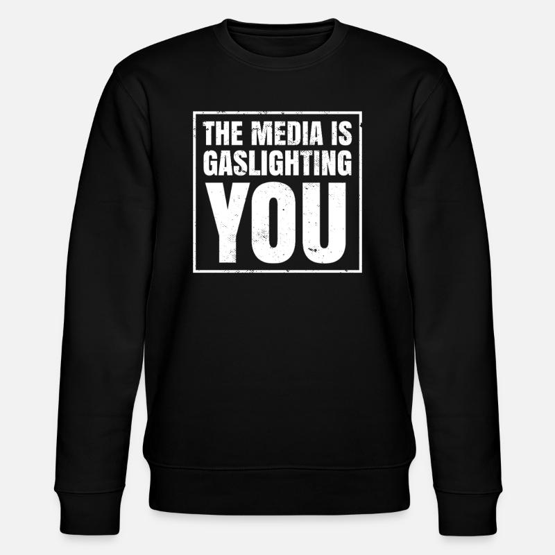 Echtes Professionelles Gaslighting - Stanley/Stella Unisex Bio-Sweatshirt CHANGER  - Schwarz