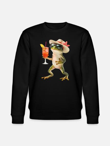 Frosch - Stanley/Stella Unisex Bio-Sweatshirt CHANGER  - Schwarz