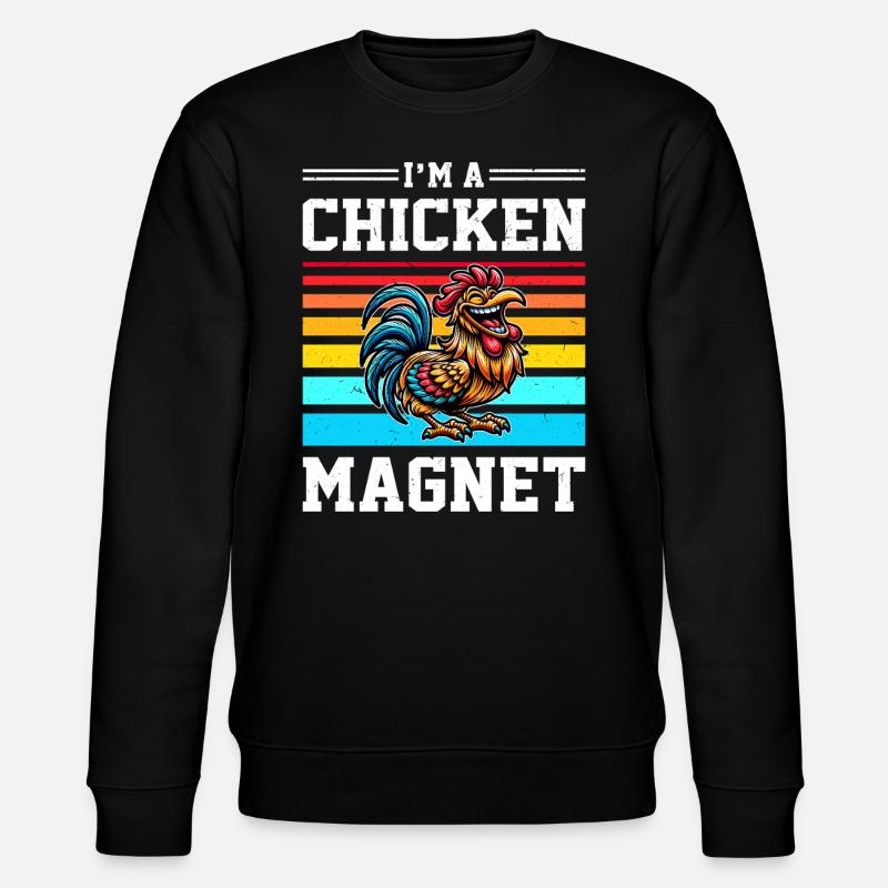 Poulets Poulets - Sweat bio CHANGER Stanley/Stella Unisexe - noir