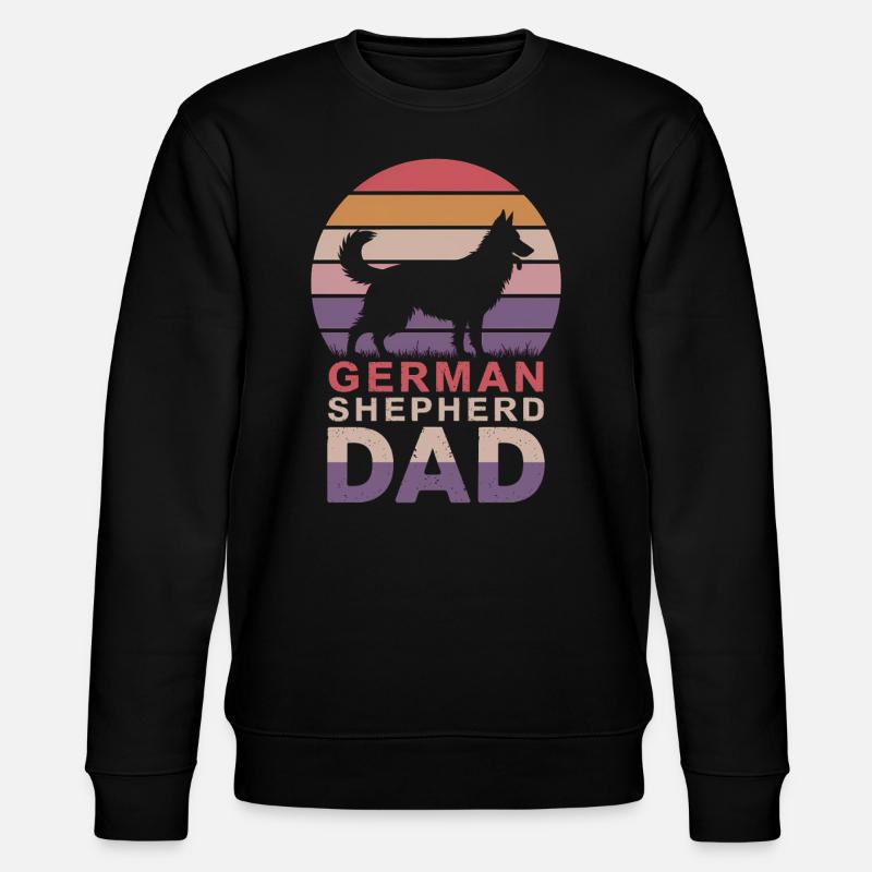 Deutscher Schäferhund Spruch Schäferhund Geschenk - Stanley/Stella Unisex Bio-Sweatshirt CHANGER  - Schwarz